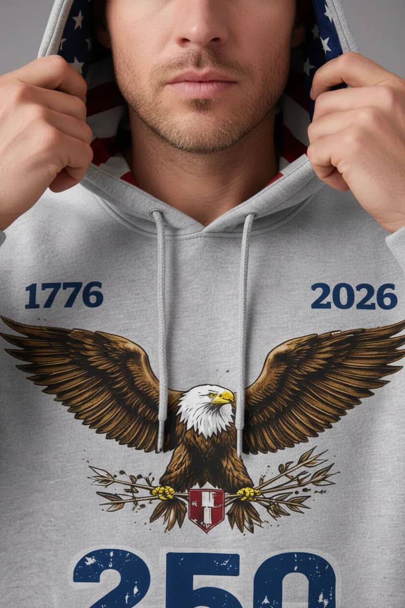 Liberty Eagle Hoodie detail image